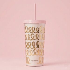 NWT Kate Spade Pink & Gold‎ Tumbler